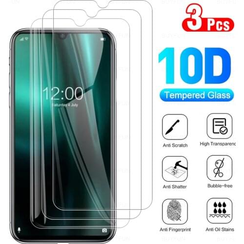 3Pcs Full Cover Protective Glass For DooGee N20 Pro Tempered Glas For DooGeeN20Pro N 20 MT6771V 6.3" Phone Screen Protector Film