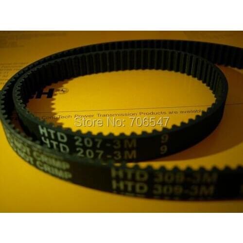 Free Shipping STS 309-S3M-9 teeth 103 width 9mm length 309mm STS3M 309 S3M 9 Arc teeth Industrial Rubber timing belt 10pcs/lot