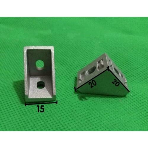 4pcs aluminum profile fittings 1515 corner with 1520 dimensions and width