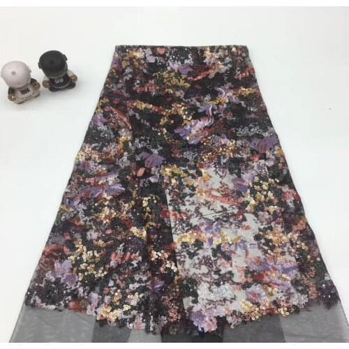 African Sequin Lace Fabric High Quality French Tulle Lace Fabric 2021 Nigeria Lace Fabric Embroidery Female XX37101
