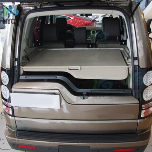Aluminum+Canvas Rear Cargo Cover Trunk Shade Security For Land Rover LR4 Discovery 4 2010 2011 2012 2013 2014 2015 2016