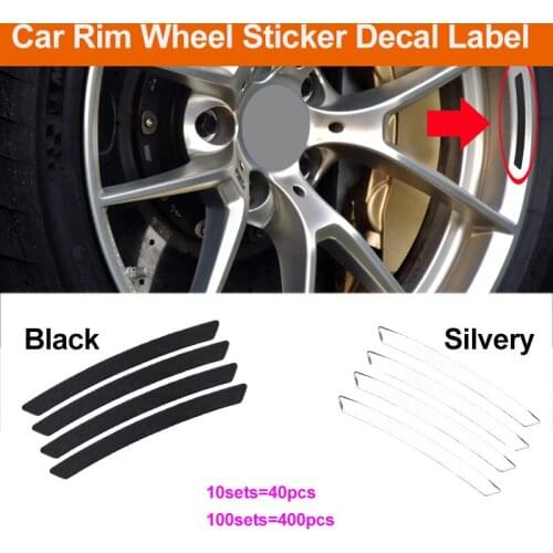Car Accessories 10sets 100sets Car Decoration Auto Car Wheel Hub Rim Sticker Decal Label for Quattro Amg Brabus Performance