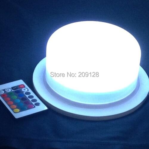 Wireless battery operated rgb white red 16colours change remote control led lights for wedding or event