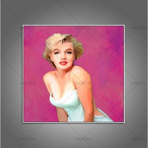 Pure Hand painted Famous Abstract Oil Painting canvas Hand Painted Figure Modern Art Monroe Paintings For Living Room Decor