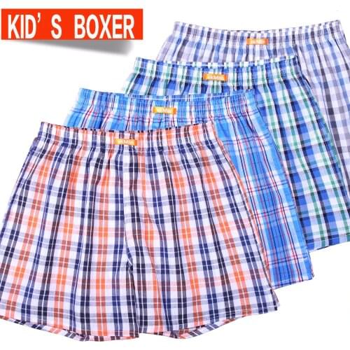 4-PACK ekMlin Kids Boxers Shorts 100% cotton woven