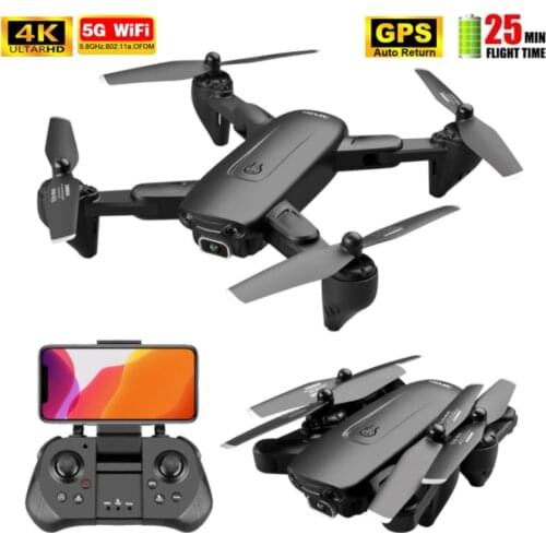 New GPS Drone With Camera 4K/1080P HD Dual Cameras 5G WiFi FPV Drones Foldable RC Quadcopter Selfie Dron Adults Toys Gifts