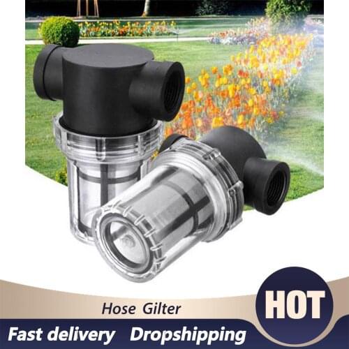 Car Washing Filter 1/2,2/3inch Inline Mesh Strainer Water Pump Filter Irrigation High Flow Pipeline Filter Gardening Inlet Water