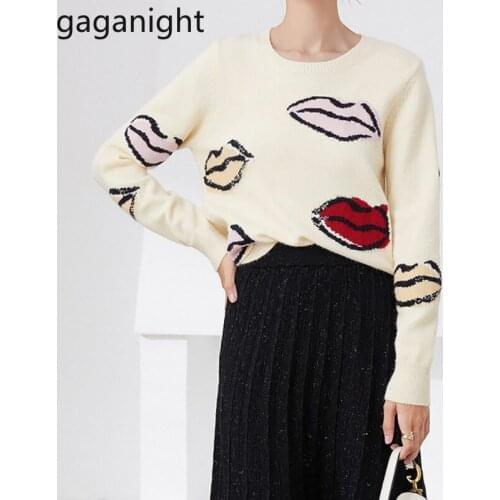 Gaganight Fashion Women Sweater Fall Winter Fashion Office Lady Jumpers Chic Loose Pull Femme All Match Cozy Soft Tops Outwear