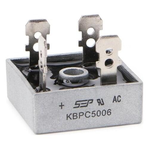 KBPC5006 Power Bridge Rectifier 50A 600V Metal Case Diode Bridge Control Single-phase