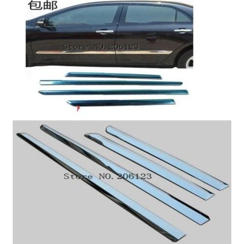 Stainless steel Side Door Body Molding Cover Trim For Toyota Corolla Altis 2007 2008 2009 2010 2011 2012 2013