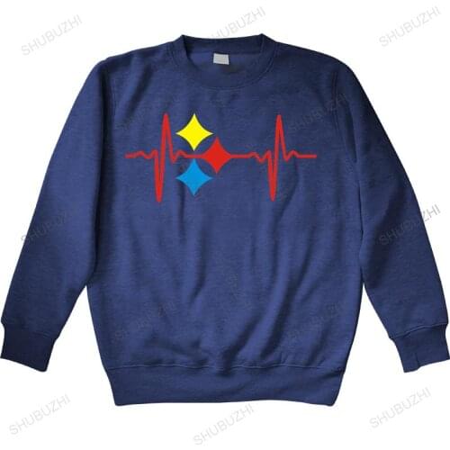 Autumn winter hoodies Steelers Heart Beat Custom Mens hoodie Man crew neck hoodie