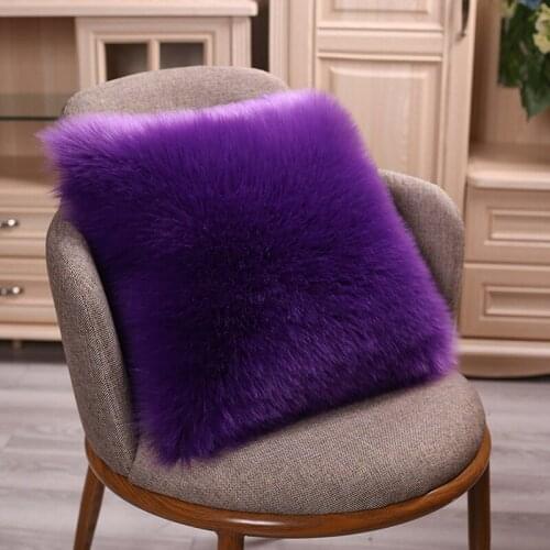 Soft Fur Plush Cushion Cover Home Decor Pillow Covers Living Room Bedroom Sofa Decorative Pillowcase 45x45cm Shaggy Fluffy Cover