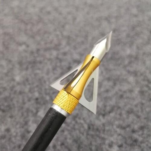 3pcs Archery Blade Broadhead Hunting Stainless Steel Arrowhead Arrow Point Tips Hunting Arrow Accessory