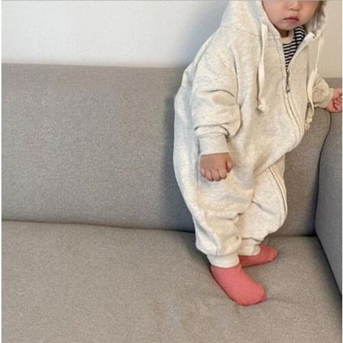 2021 new boys girls hooded romper cotton autumn fashion babys jumpsuit 0-3 years WS191