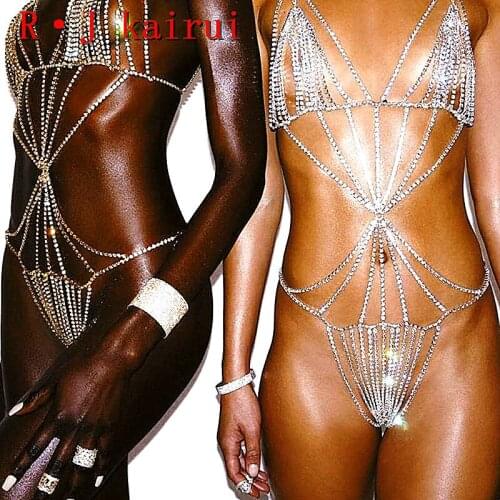 New RJRH01 Fashion Women Handmade Rhinestone Chains Jewelry Bling Crystal Beads Top Costume Jewelry 3 Colors