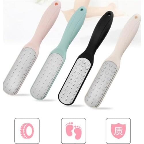 New 50pcs/lot Foot Files Callus Remover Stainless Steel Feet Rasp Dual Sided Professional Pedicure Tools Premium Scrubber
