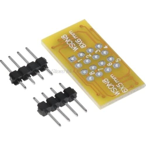 1pc 2 WSON8 To DIP8 Programmer Adapter Board QFN8/DFN8 To DIP8 & WSON8/MLF8 To DIP8 Socket Dropship