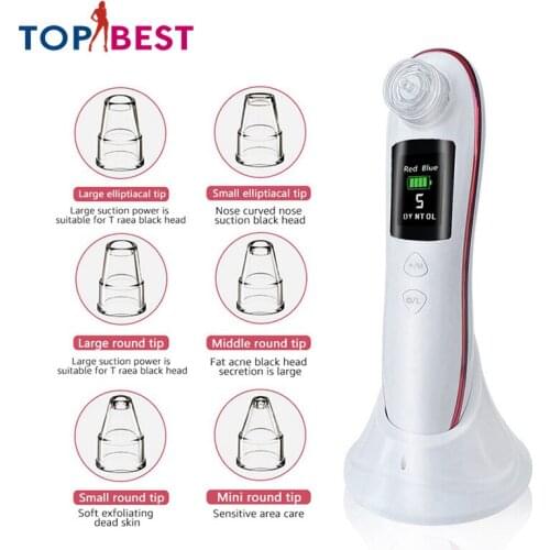Professional Vacuum Suction Blackhead Remover Tool Facial Nose Deep Cleansing Spot Acne Black Head Pimple Removal Beauty Machine
