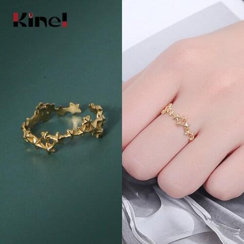 Kinel Simple Star Ring Ladies Fashion 925 Sterling Silver Finger Rings Wholesale Original INS Korea Jewelry Free Delivery