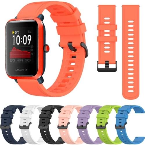 For Amazfit Bip S Strap Silicone Wristband For Huami Amazfit BIP Lite Bip U/U Pro Replaceable Accessories Watchband Bracelet