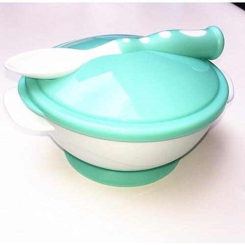 Mother and baby products silicone dinner plate sucker bowl complementary food bowl children tableware set feeding tableware