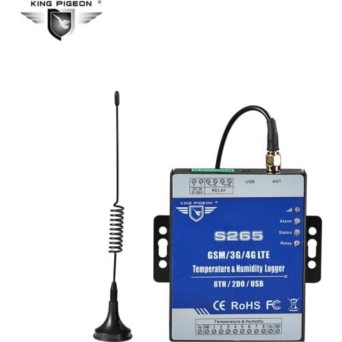 GPRS Temperature Data Logger Humidity Remote Controller SMS Call Alert Security Alarm System IOS Android APP S265