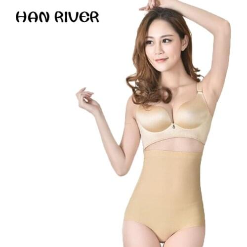 High waist no trace of a piece of abdomen to mention hip underwear summer women postpartum abdomen body sculpting underwear