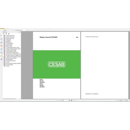 CESAB PARTS AND SERVICEMANUAL 28GB PDF