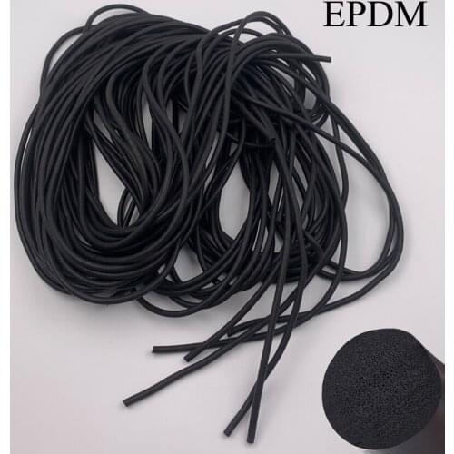 15mm 16mm 18mm 20mm 22mm OD Outside Diameter EPDM Rubber Door Car Damper Sponge Rope Round O Ring Solid Foaming Sealing Strip
