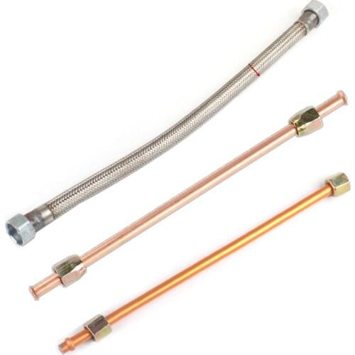 1x Air Compressor Hose Oil-free Machine air pump hose stainless steel/Copper/Alu tube hose Lengthen High Pressure hose Net Pipe