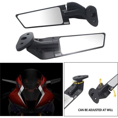2PCS New CBR1000RR Motorcycle Mirrors Modified Wind Wing Adjustable Rotating Rearview Mirror for Honda CBR1000RR 2008-2020 2021