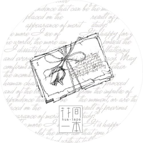 3.3cmx10m Vintage Letter Paper Masking Tape Pride and Prejudice Stickers