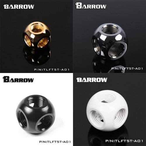 Barrow G1 / 4 "5-Way cubic Adaptor seat water cooling computer accessories TLFT5T-A01