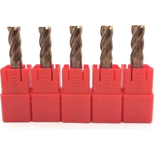 5PCS HRC60 12mm Solid Carbide Endmills ENDMILL D12X30XD12X75L 4 Flute Standard Length Side Milling Slotting Profiling Face Mill