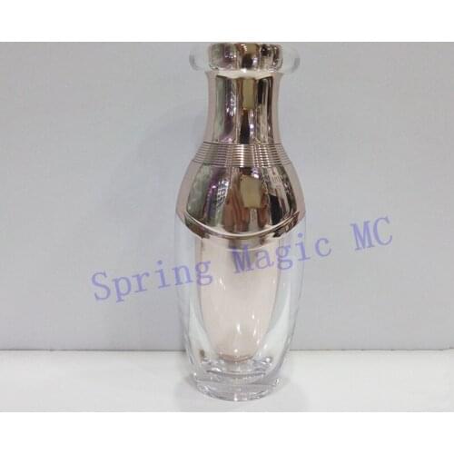 50ml Acrylic Rose gold Emulsion bottle,Cosmetic Container Eye cream essence bottle,Press pump Lotion bottle,Empty Plastic Bottle