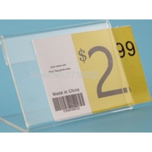 7*5CM Clear Acrylic Name table card Price Tag frame Advertisement Display Stand Holder name card sleeve holder label frame stand