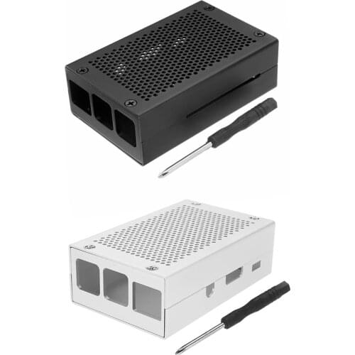 Aluminum Case Metal Shell Enclosure Housing Compatible with Raspberry Pi 3 Model B B+ Computer