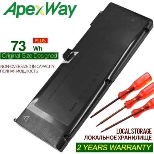 ApexWay11,1v 73WH A1321 laptop battery for apple mc371 15 inch a1286 (mid 2010) a1286 mid 2009 version