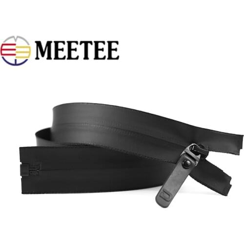 Black Nylon Waterproof Zippers Open-end Invisible Zipper For Sewing Coat Jackets Outdoor Sports Zips DIY Garment Accessories