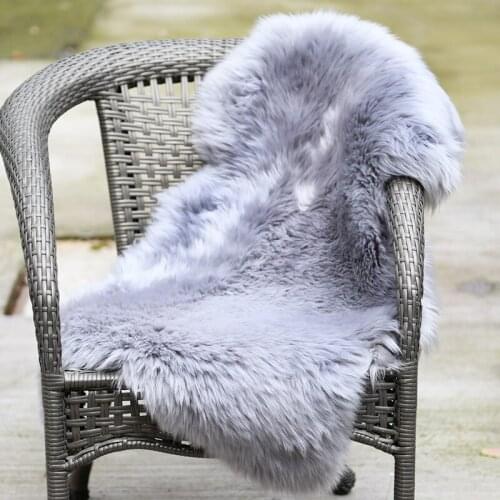 CX-D-112B Pad Anti-Slip Chair Sofa Cover Home Decor Rugs Sheepskin Carpet for Bedroom