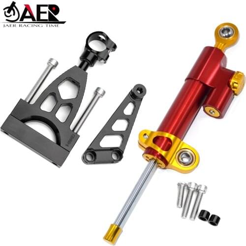 JAER Motorcycle Damper Steering for Honda CB400 VTEC CB400VTEC 1999 Stabilize Safety Control with Mounting Bracket
