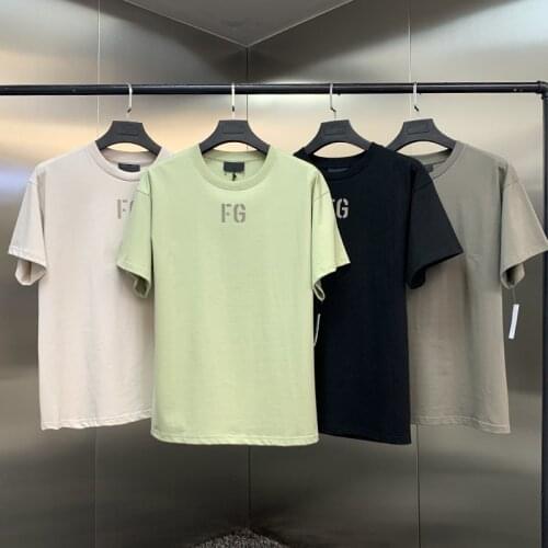 Summer High Street Oversized T Shirt 100%1:1 FG Men and Women Loose Quality Oversized T Shirt Hip-Hop Movement Cotton T Shirts