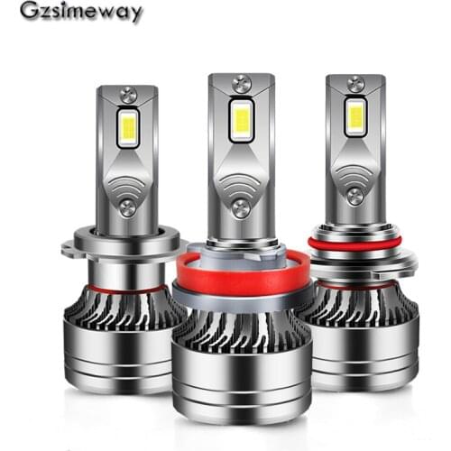 HB3 H7 Canbus Car LED Headlight H11 H4 H1 9005 9006 9012 HIR2 Mini Turbo Bulbs 6000K 20000lm Auto Headlamp Fog Lamps Plug & Play