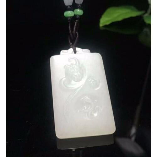 Exquisite Hetian Jade Lotus Guanyin Pendant meaning auspicious jade qualityH07