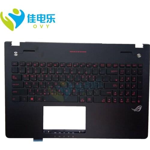 N56 Laptop Keyboard n56v n56vv n56vb n56vz N56JR n56vm KR backlit Palmrest Top case 90NB06D5-R31KO0 0KNB0-6628KO00