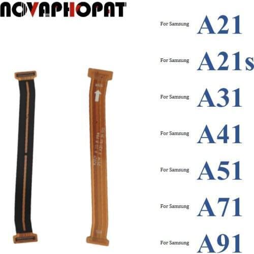 Novaphopat Main Motherboard Board LCD Display Connector Flex Cable Ribbon For Samsung Galaxy A21 A21s A31 A41 A51 A71 A91
