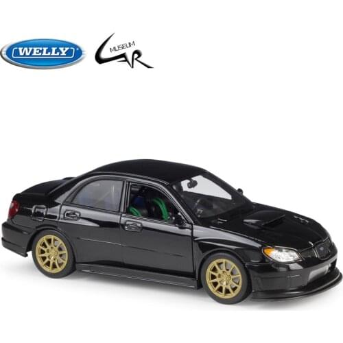 Welly 1:24 Diecast Model Car Scale APR SUBARU IMPREZA Performance Classic Metal Sports Car Toy Gift Collection