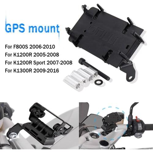 Motorcycle New For BMW F800S 06-10 K 1200 R K1200R Sport 05-08 K1300R 09-16 Bracket GPS Mounting Bracket Holder Center Stand