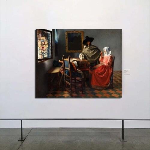 Johannes The Glass Of Wine Wall Art Canvas Painting Posters Prints Modern Painting Wall Picture For Living Room Home Decoration