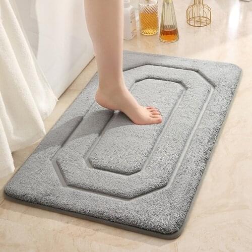 Non-Slip Bathroom Mats Simple Water Absorbent Floor Carpets Door Entrance Thickened Rugs Foot Pad For Home Decor Bedroom 50x80CM